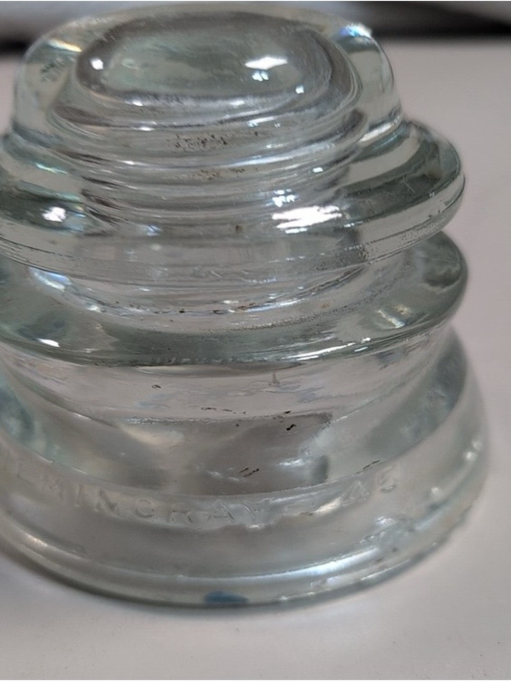 Clear Glass Insulator Decorative Accent - Home Art